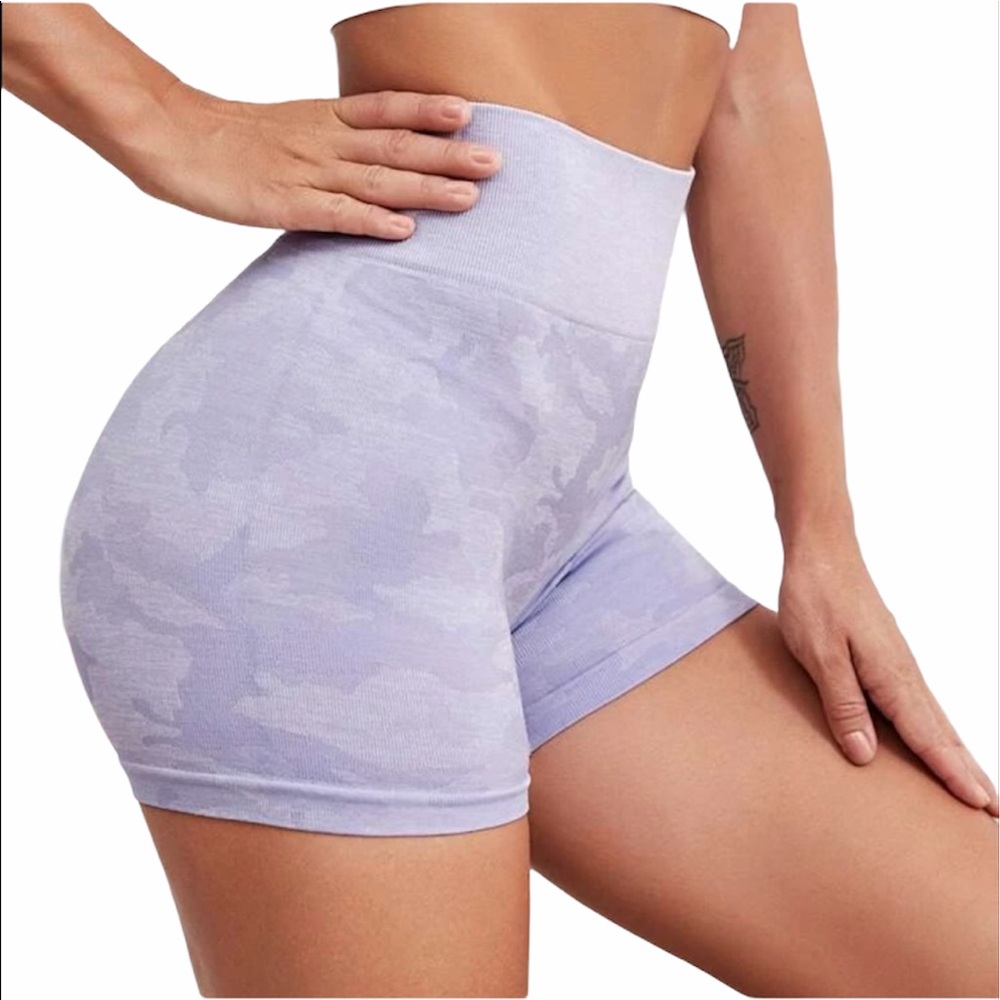 Camo Seamless Shorts Leggings